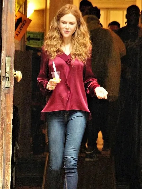 The Undoing Nicole Kidman Maroon Shirt